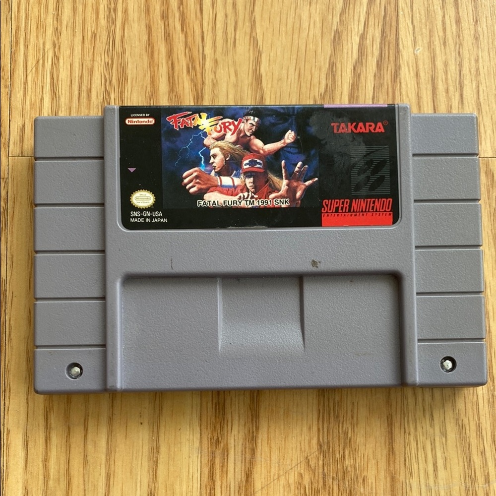 Nintendo Gray Super Nintendo Video Game Cartridge
